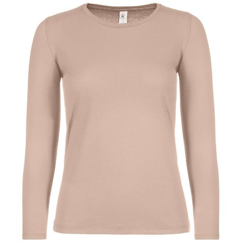 B & C Collection B&C #E150 Long Sleeve /Women Millennial Pink